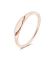 Signet Plain Silver Ring NSR-4340